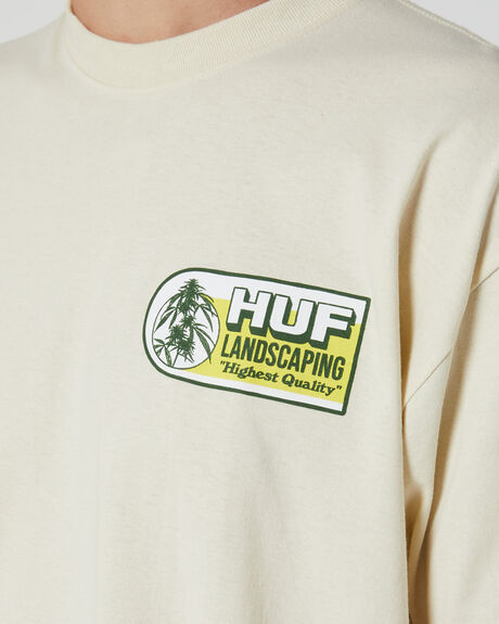 BONE MENS CLOTHING HUF T-SHIRTS + SINGLETS - TS02166-BONE