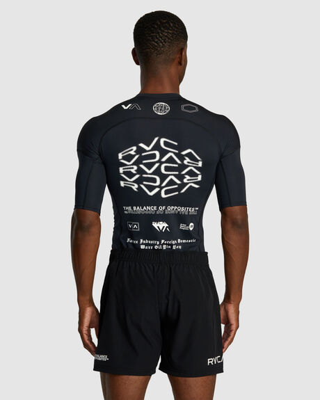 BLACK ALL BRAND TWO SURF MENS RVCA RASHVESTS - AVYWR00136-KVM6