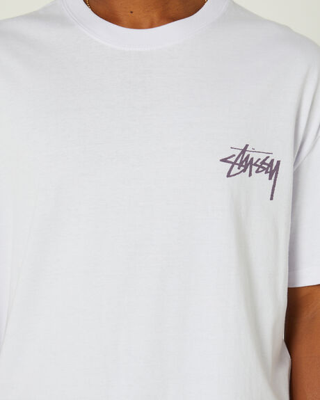 WHITE MENS CLOTHING STUSSY GRAPHIC TEES - ST036008WHITE