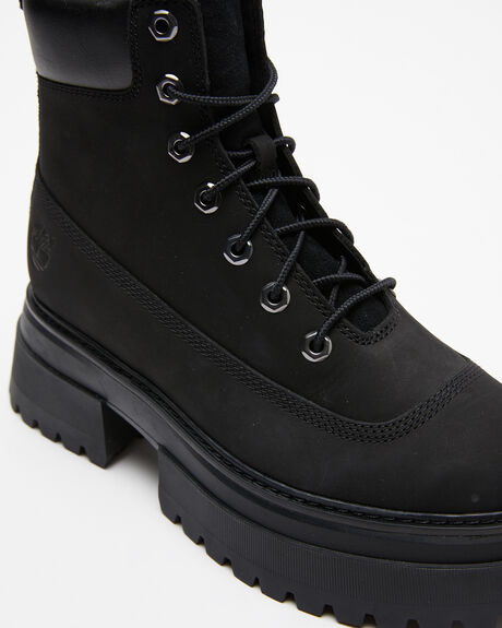 BLACK NUBUCK WOMENS FOOTWEAR TIMBERLAND BOOTS - A428J001
