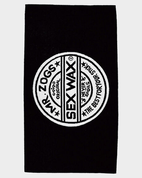BLACK MENS ACCESSORIES SEX WAX TOWELS - ZM07BKBLK