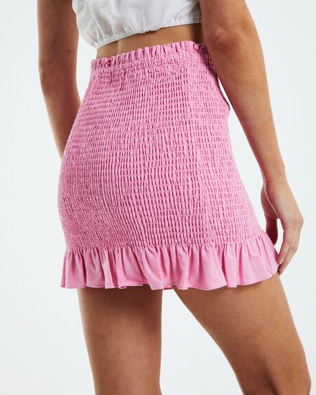 PINK WOMENS CLOTHING SUBTITLED SKIRTS - 52217000022