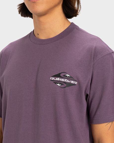 VINTAGE VIOLET MENS CLOTHING QUIKSILVER T-SHIRTS + SINGLETS - UQYZT05510-PQC0