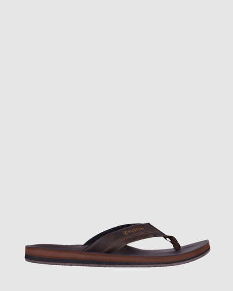 CHOCOLATE MENS FOOTWEAR KUSTOM THONGS - 4984201-CHC