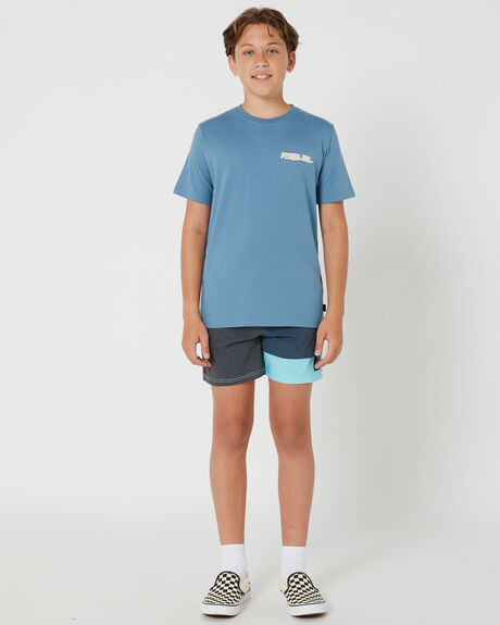 DUSTY BLUE KIDS BOYS RIP CURL TOPS - 01OBTE3458