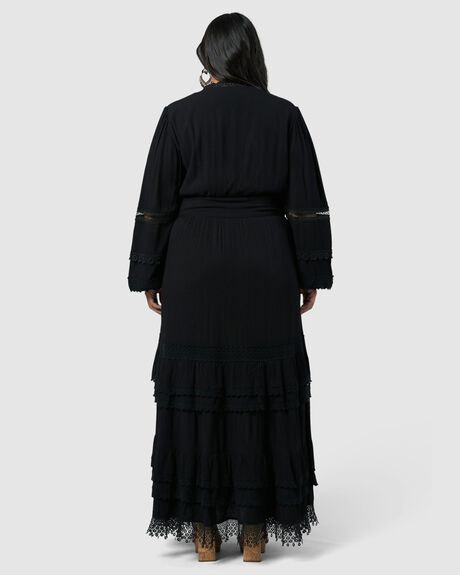 BLACK WOMENS CLOTHING THE POETIC GYPSY DRESSES - CPAW24139001-10