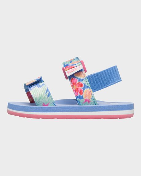 BLUE MIST KIDS GIRLS ROXY SANDALS - AROL100020-BM5