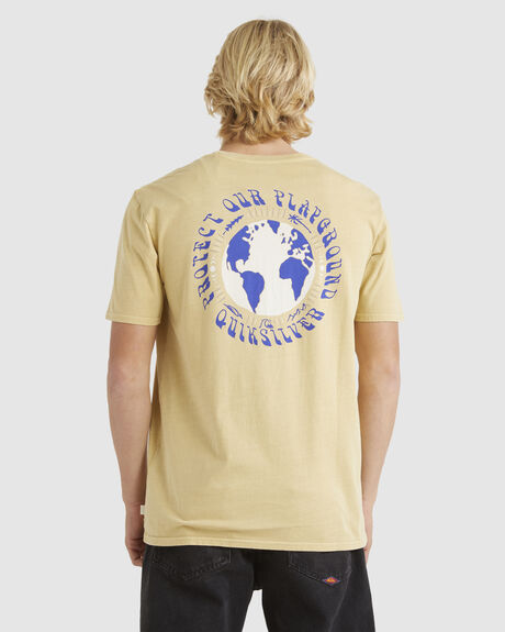 TAOS TAUPE MENS CLOTHING QUIKSILVER GRAPHIC TEES - EQYZT07324-THY0