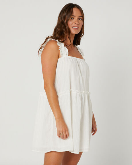 WHITE LUREX WOMENS CLOTHING CHARLIE HOLIDAY DRESSES - MBW6016WLX
