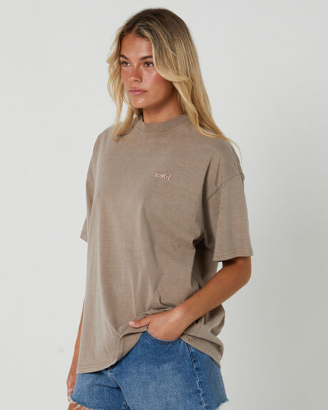 TAUPE WOMENS CLOTHING X GIRL T-SHIRTS + SINGLETS - XG126002-TAUPE