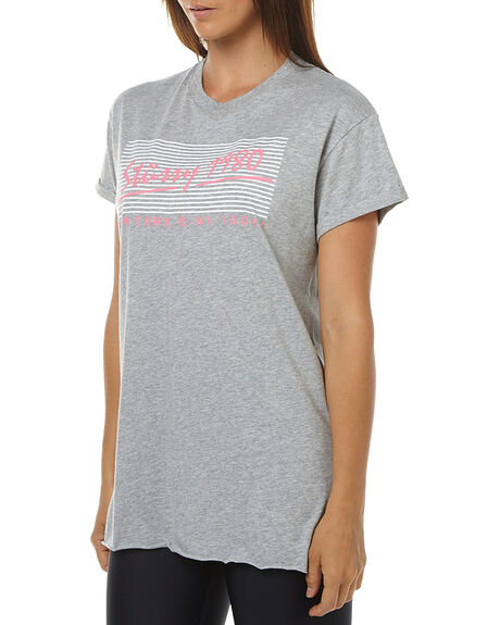 GREY WOMENS CLOTHING STUSSY TEES - ST167002GRY