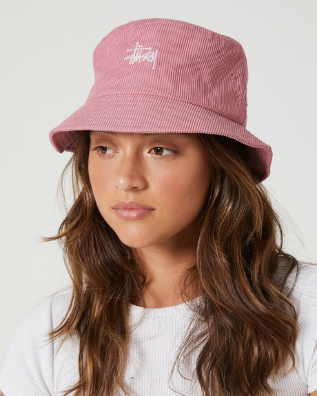 CANDY PINK WOMENS ACCESSORIES STUSSY HEADWEAR - ST706000CAN