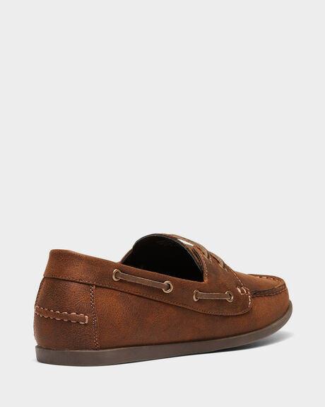 TAN MENS FOOTWEAR UNCUT FASHION SHOES - MDEC1905TAN