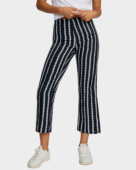 RVCA BLACK WOMENS CLOTHING RVCA PANTS - AVJNP00181-RVB
