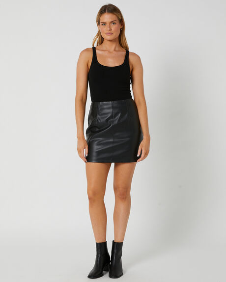 BLACK WOMENS CLOTHING MINKPINK SKIRTS - MG2303444-BLCK