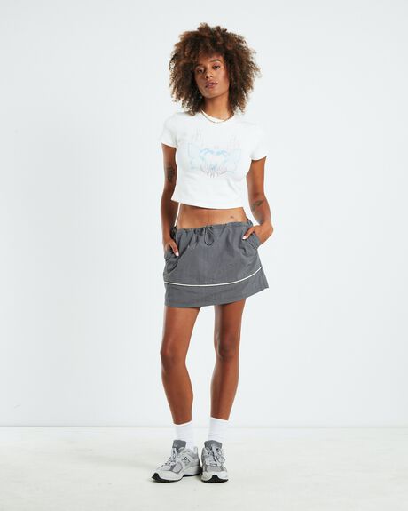 GREY WOMENS CLOTHING INSIGHT SKIRTS - 52555800022