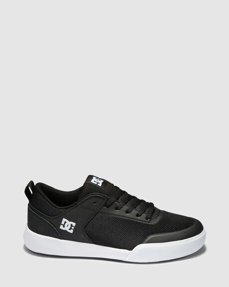 BLACK WHITE MENS FOOTWEAR DC SHOES SNEAKERS - ADYS700227-BKW