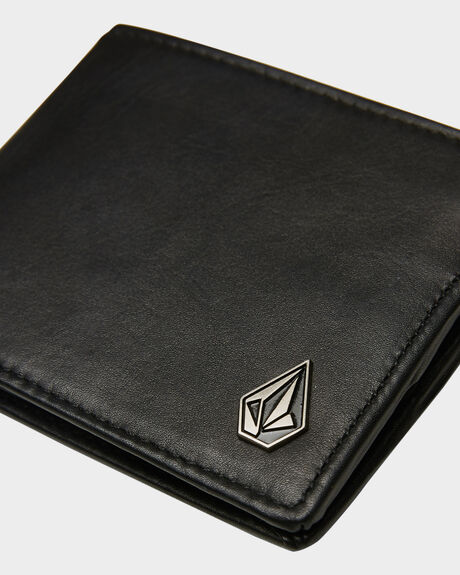 BLACK MENS ACCESSORIES VOLCOM WALLETS - D7511376BLK 