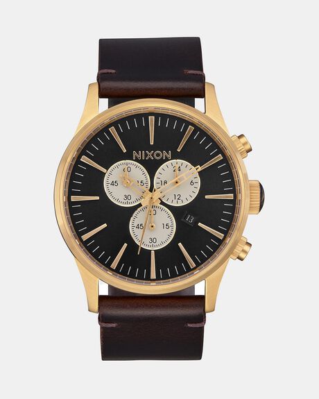 GOLD INDIGO BROWN MENS ACCESSORIES NIXON WATCHES - A405-5033-00