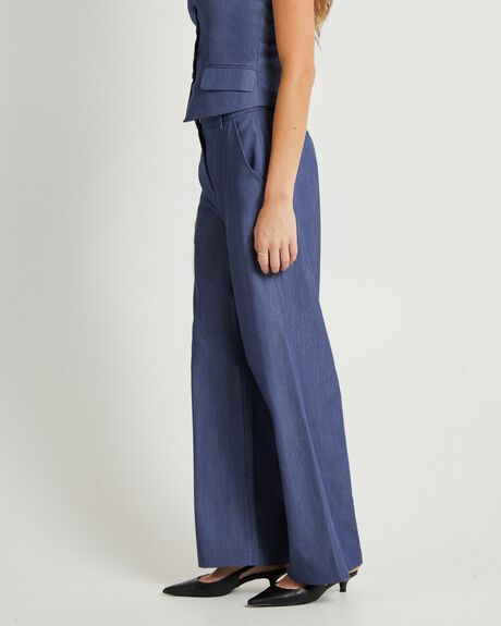 BLUE WOMENS CLOTHING ALICE IN THE EVE PANTS - ALWW23299-BLU