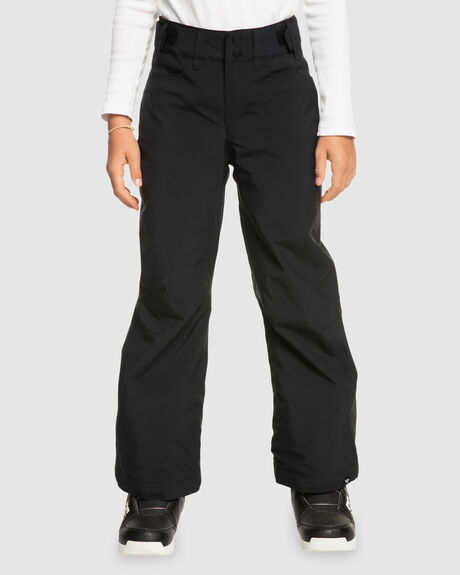 TRUE BLACK SNOW KIDS ROXY SNOW PANTS - ERGTP03050-KVJ0