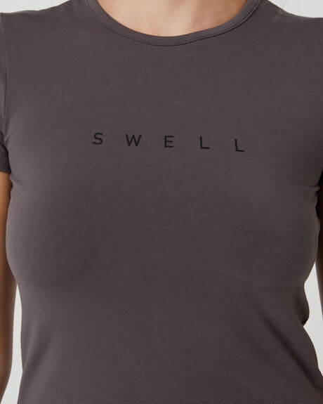 GREY WOMENS CLOTHING SWELL T-SHIRTS + SINGLETS - SWWW23208-AUB