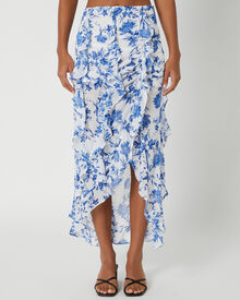 Free People Flounce Around Maxi Skirt - White Combo | SurfStitch