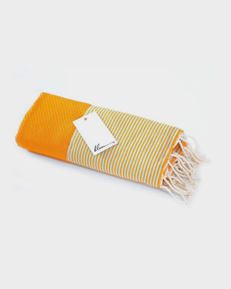 ORANGE WOMENS ACCESSORIES BLEM BEACH ACCESSORIES TOWELS - CLOCKWORKORGALLR