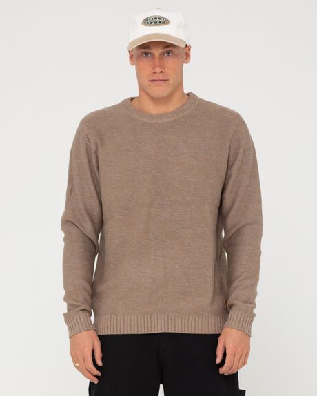 VINTAGE KHAKI MENS CLOTHING RUSTY KNITS + CARDIGANS - W23-CKM0242-VKH-1S