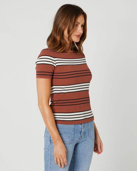 CHESTNUT WOMENS CLOTHING ROLLAS TEES - 14736-6996
