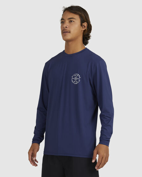 NAVY SURF MENS BILLABONG RASHVESTS - UBYWR00119-NVY