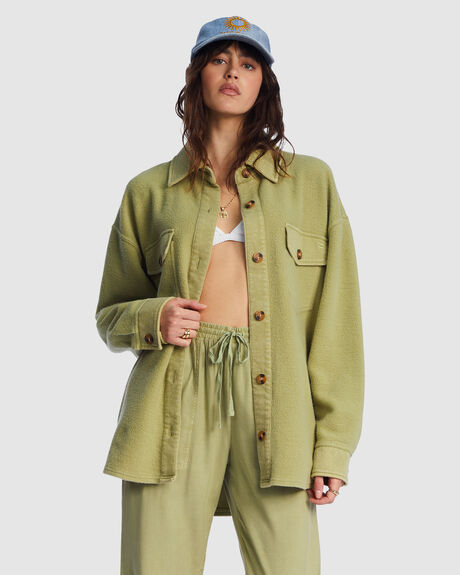 AVOCADO WOMENS CLOTHING BILLABONG COATS + JACKETS - ABJFT00350-AVO