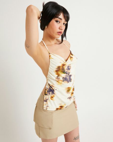 FLORAL WOMENS CLOTHING ALICE IN THE EVE TOPS - ALWS25263-ASST-XXS