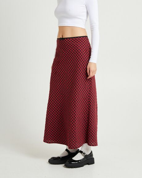 RED WOMENS CLOTHING INSIGHT SKIRTS - INWW24370-RED-XXS