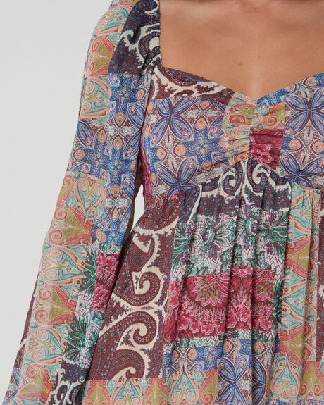 PAISLEY PATCHWORK WOMENS CLOTHING MINKPINK DRESSES - MG2402573-PAISLEY