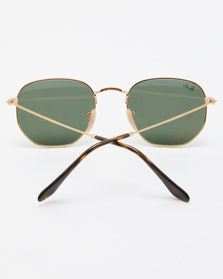 GOLD GREEN MENS ACCESSORIES RAY-BAN SUNGLASSES - 0RB3548N001