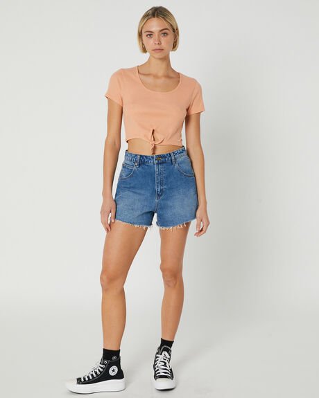 CLAY WOMENS CLOTHING VOLCOM T-SHIRTS + SINGLETS - B0132301CLY