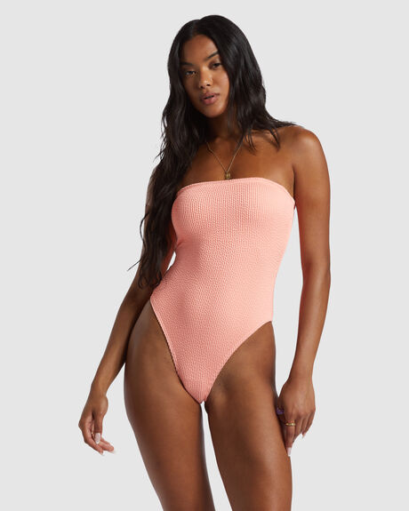 Billabong Summer High Tully One Piece Swimsuit Peach Tart SurfStitch