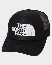 The North Face Tnf Logo Trucker Cap - Tnf Black White | SurfStitch