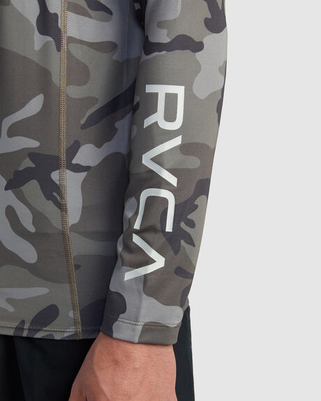 CAMO SURF MENS RVCA RASHVESTS - AVYWR00119-CAM