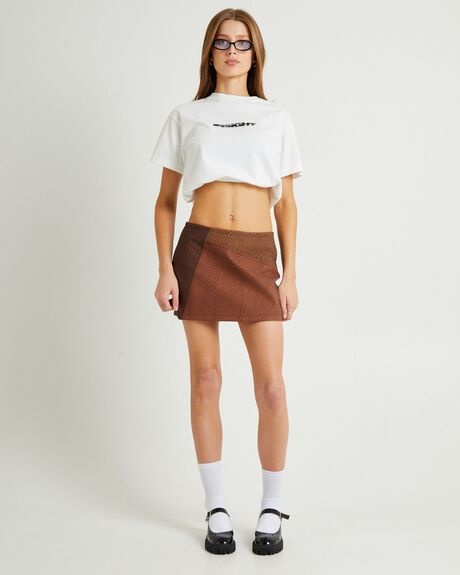 BROWN WOMENS CLOTHING INSIGHT SKIRTS - INWW24418-BRN-XXS