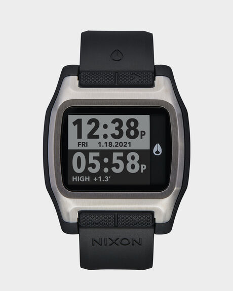 SILVER BLACK MENS ACCESSORIES NIXON WATCHES - A1308-625-00