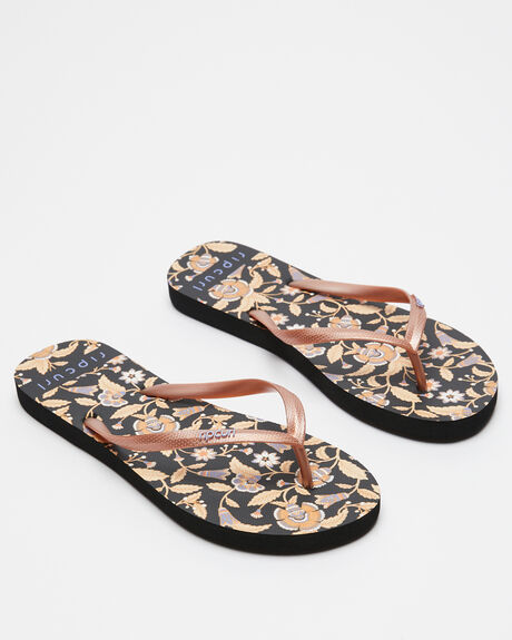 BLACK WOMENS FOOTWEAR RIP CURL THONGS - 15KWOT0090
