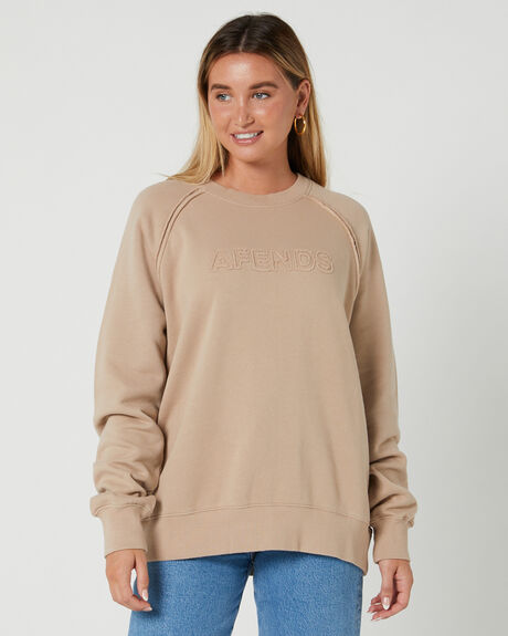 TAUPE WOMENS CLOTHING AFENDS JUMPERS - W234500-TAU