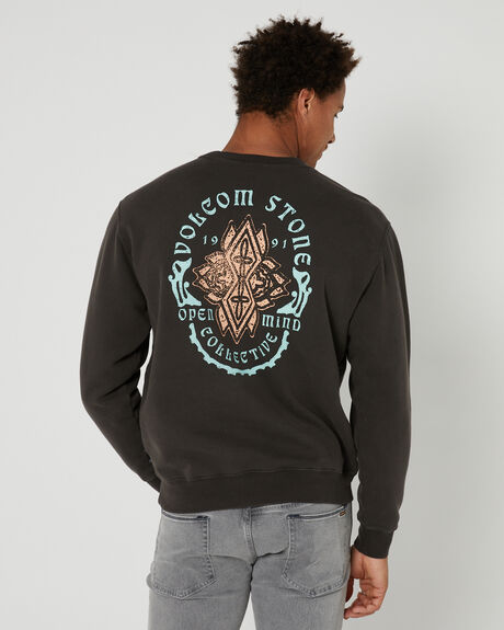 BLACK MENS CLOTHING VOLCOM JUMPERS - A4612308BLK