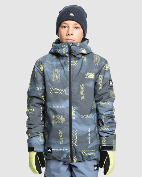 SHADOW CHECKS FLINT SNOW KIDS QUIKSILVER SNOW JACKET - EQBTJ03199-SNA5