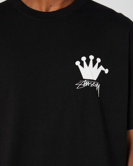 PIGMENT BLACK MENS CLOTHING STUSSY GRAPHIC TEES - ST036006PIGBLK