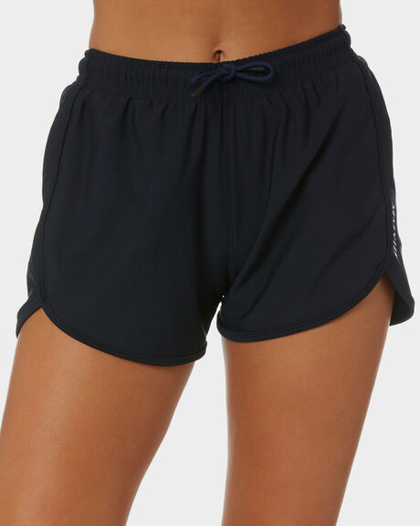BLACK WOMENS ACTIVEWEAR FIRST BASE SHORTS - FB181579B-0