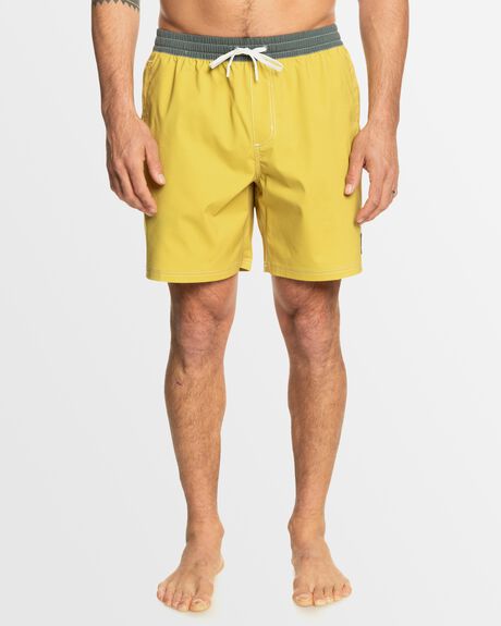 GOLDEN OLIVE MENS CLOTHING QUIKSILVER BOARDSHORTS - AQYJV03131-GKH0