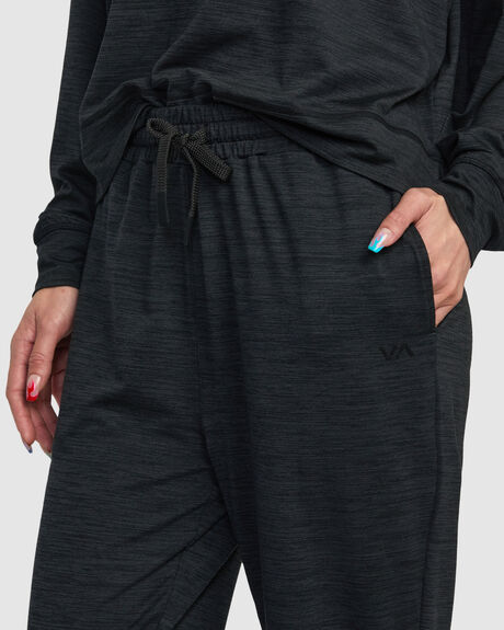 BLACK WOMENS CLOTHING RVCA PANTS - AVJNP00238-BLK